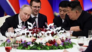 Vladimir Putin e Kim Jong Un a Pyongyang