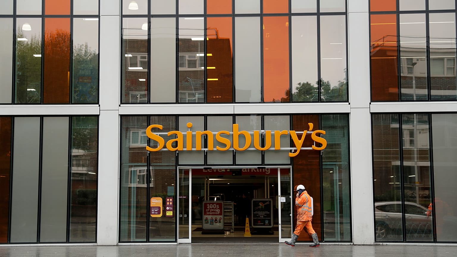 Sainsbury's flagship store in the Nine Elms area of London. April 30, 2018.