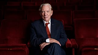 Aktör Donald Sutherland 13 Ekim 2017 tarihinde Beverly Hills, Kaliforniya'da Sinema Sanatları ve Bilimleri Akademisi'nde.
