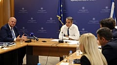 Ο Κυριάκος Μητσοτάκης στο υπουργείο Αγροτικής Ανάπτυξης