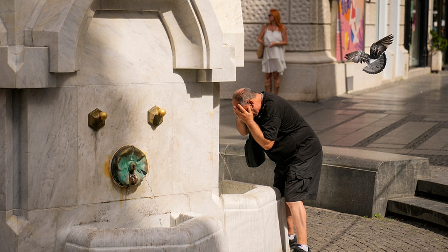Onda de calor no leste da Europa