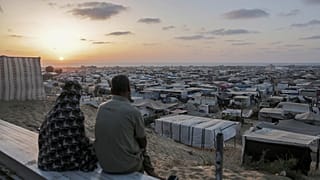 палаточный лагерь в Хан-Юнисе, иллюстрационное фото