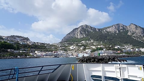 A general view of Capri harbour, Wednesday, April 17, 2024.