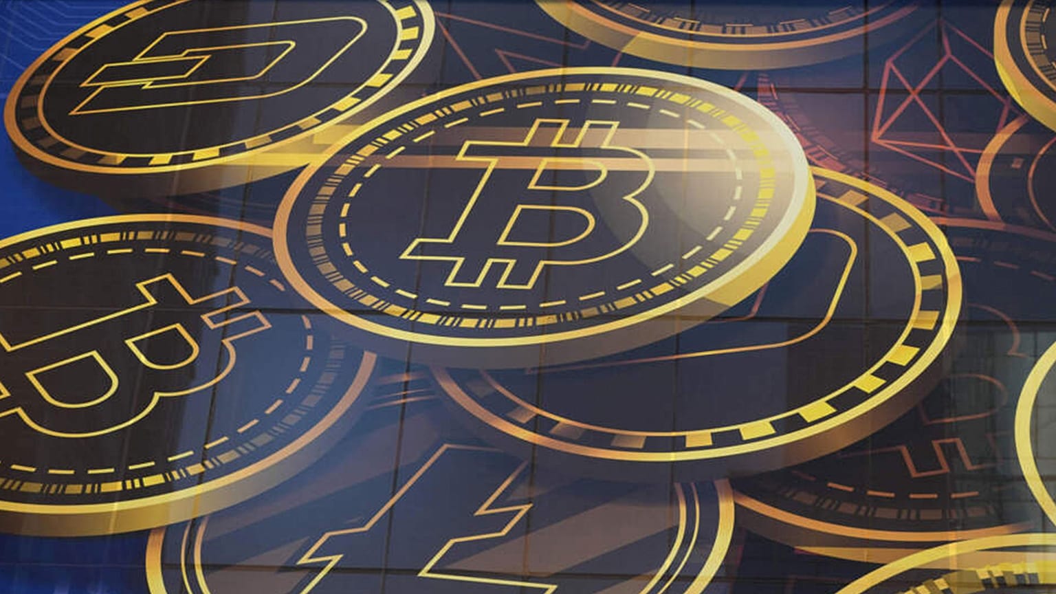 Illustration de crypto-monnaies.