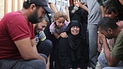 Trauer einer palästinensichen Familie im Gazastreifen 