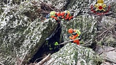 Vigili del fuoco a lavoro lungo le sponde del Natisone