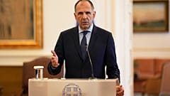 جورج جيرابيتريتيس، وزير الخارجية اليوناني  في أثينا، اليونان
