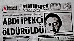 Milliyet gazetesi'nin Abdi İpekçi cinayetini manşete taşıdığı 2 Şubat 1979 Cuma nüshasının ön sayfası