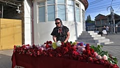Eine Frau in Dagestan.