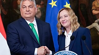 Die italienische Ministerpräsidentin Giorgia Meloni hat sich in Rom mit dem ungarischen Premierminister Orban getroffen. 