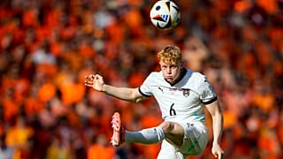Nicolas Seiwald no jogo que a Áustria venceu por 3-2 face aos Países Baixos