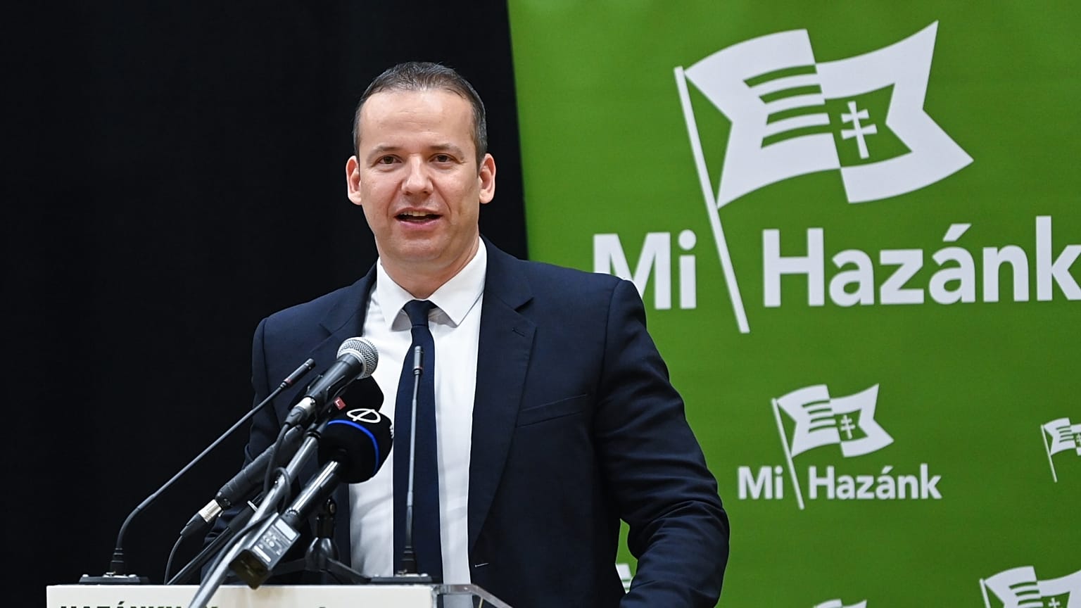Toroczkai László, a Mi Hazánk Mozgalom elnöke 