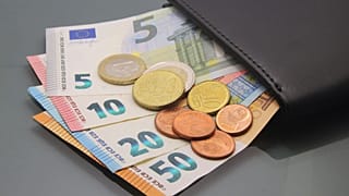 عکس تزئینی، کیف پول حاوی یورو