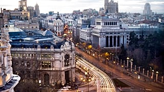 Spanish capital Madrid - merely the largest of 100 EU countries that have joined a mission to go net-zero by 2030