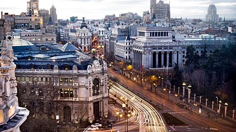 Spanish capital Madrid - merely the largest of 100 EU countries that have joined a mission to go net-zero by 2030