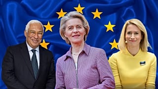Ursula von der Leyen (Mitte), António Costa (links) und Kaja Kallas (rechts) wurden für die EU-Spitzenposten ausgewählt.