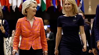 Fotografía de archivo de Von der Leyen y Kallas durante una cumbre europea en Bruselas el 28 de junio de 2024.
