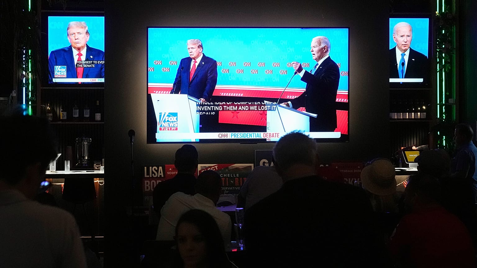 Donald Trump ve Joe Biden, Atlanta, 27 Haziran 2024.