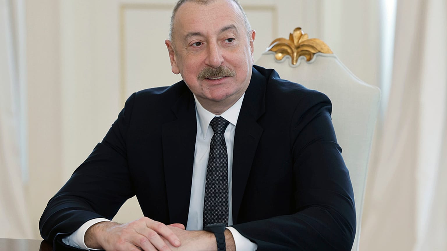 Azerbaycan Cumhurbaşkanı İlham Aliyev, Baku, Azerbaycan, 6 Mart 2024.