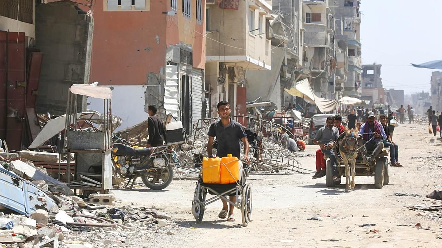 صورة لوكالة الغوث "أونروا" عن الوضع الكارثي الإنساني في غزة