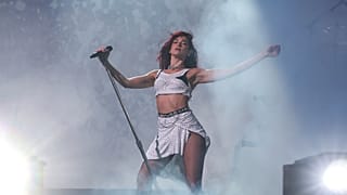 Dua Lipa moves the Glastonbury crowd in more ways than one at Worthy Farm, Somerset in England, June 28, 2024 