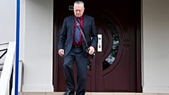 Jürgen Mossack, Partner der Anwaltskanzlei Mossack-Fonseca, verlässt den Obersten Gerichtshof in Panama-Stadt,  8. April 2024