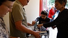 Голосование на участке в Страсбурге, 30 июня 2024 года.