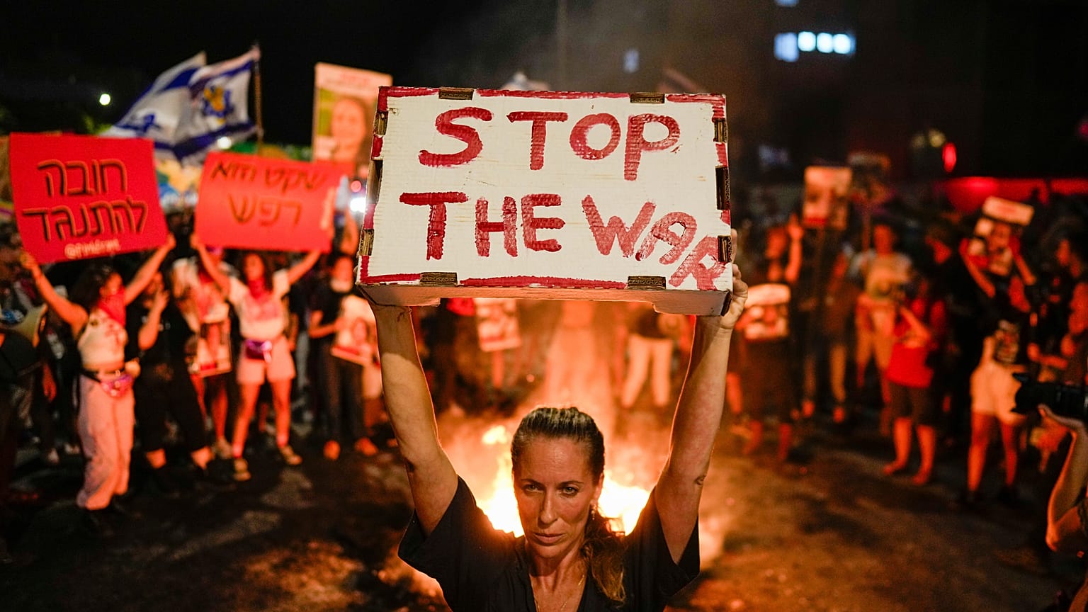Manifestaciones a favor de la paz en Tel Aviv.