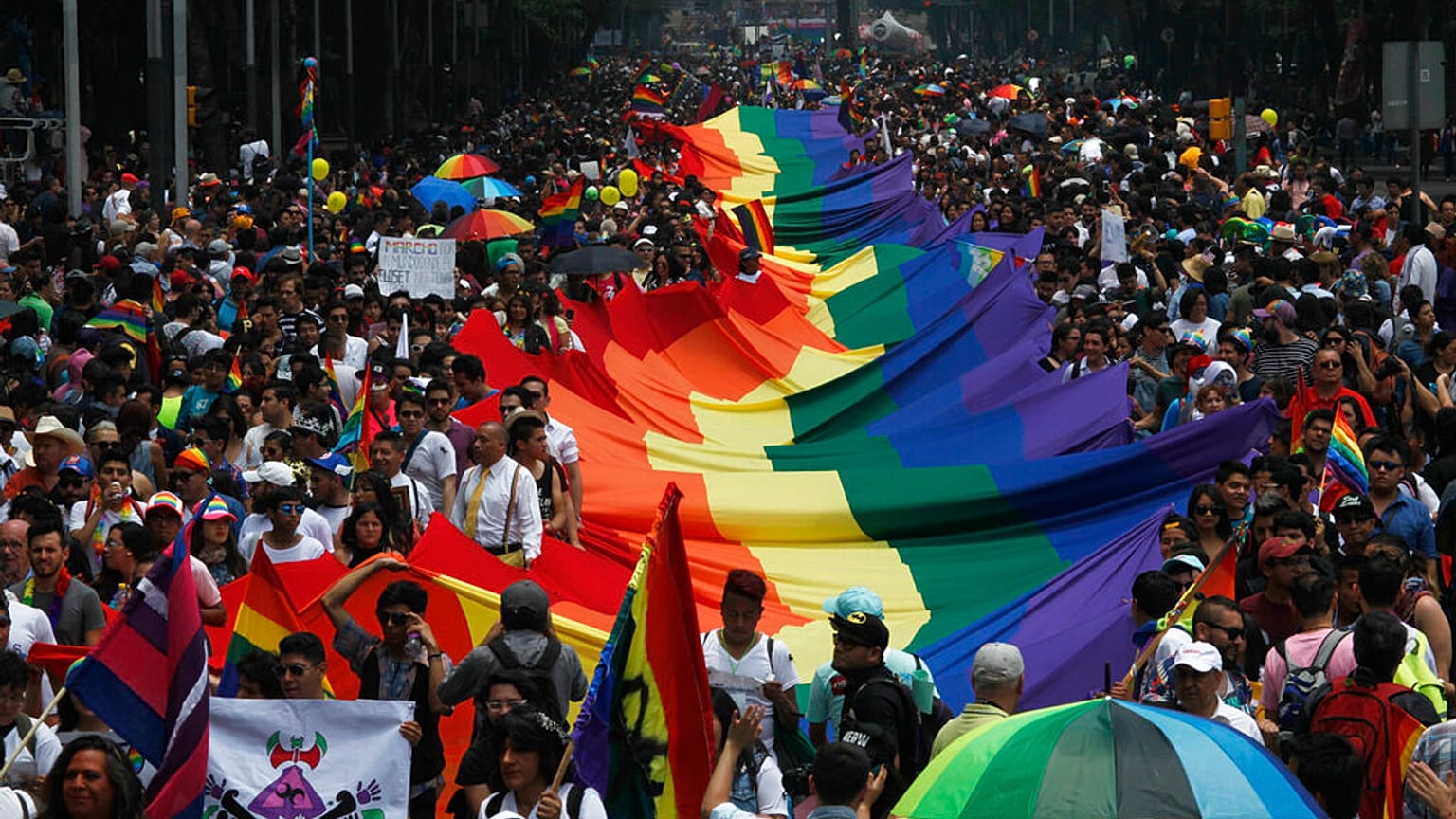 Marcha del orgullo en Ciudad de México. 