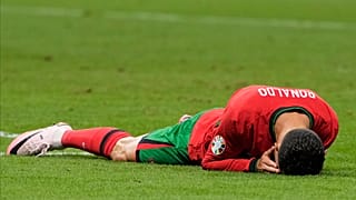 Portugals Ronaldo beim Match gegen Slowenien in Frankfurt