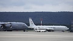 Archív fotó: az amerikai légierő gépei a ramsteini légitámaszponton