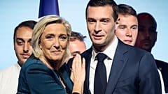 Marine Le Pen und Jordan Bardella von dem Rassemblement National.