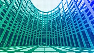 A general view of the European Parliament in Strasbourg, September 2021