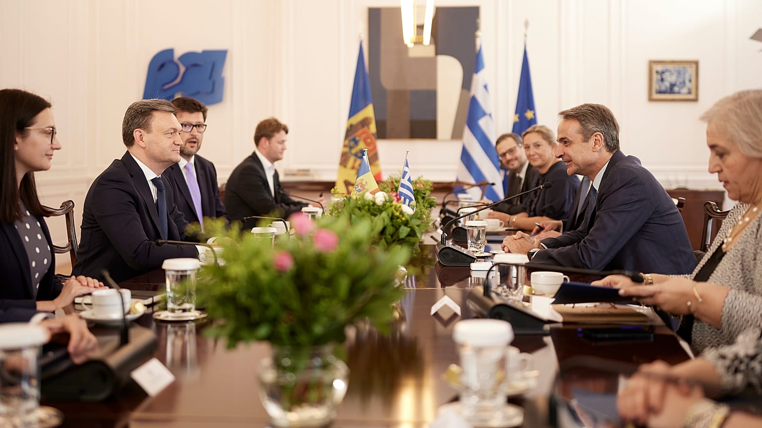 Από την συνάντηση του Έλληνα πρωθυπουργού με τον Μολδαβό ομόλογό του