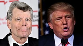 Stephen King (solda) ve Donald Trump