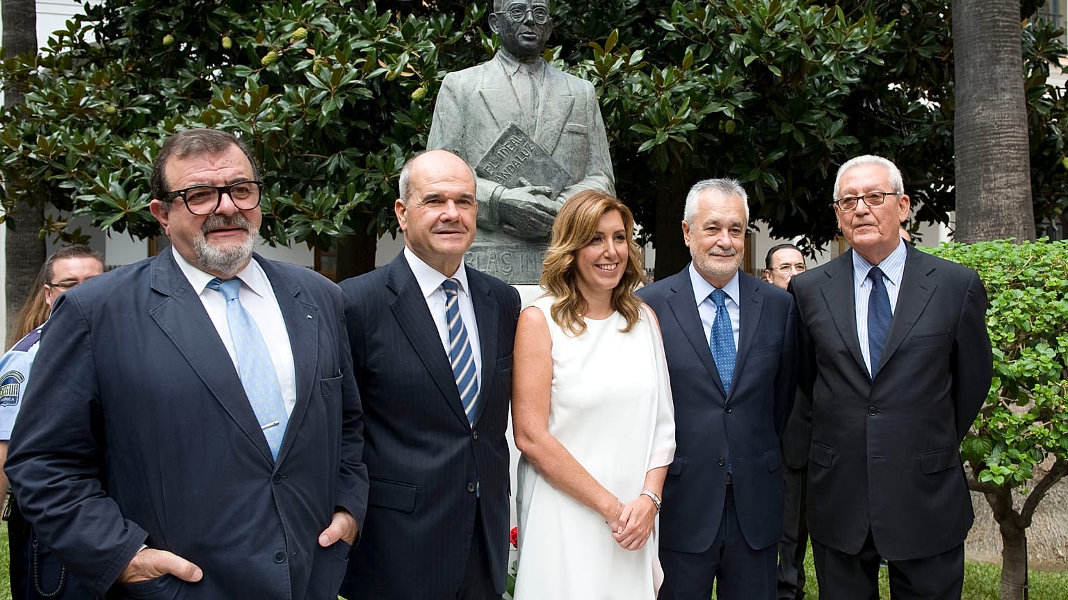 Varios presidentes de la Junta de Andalucía. 