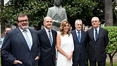 Varios presidentes de la Junta de Andalucía. 