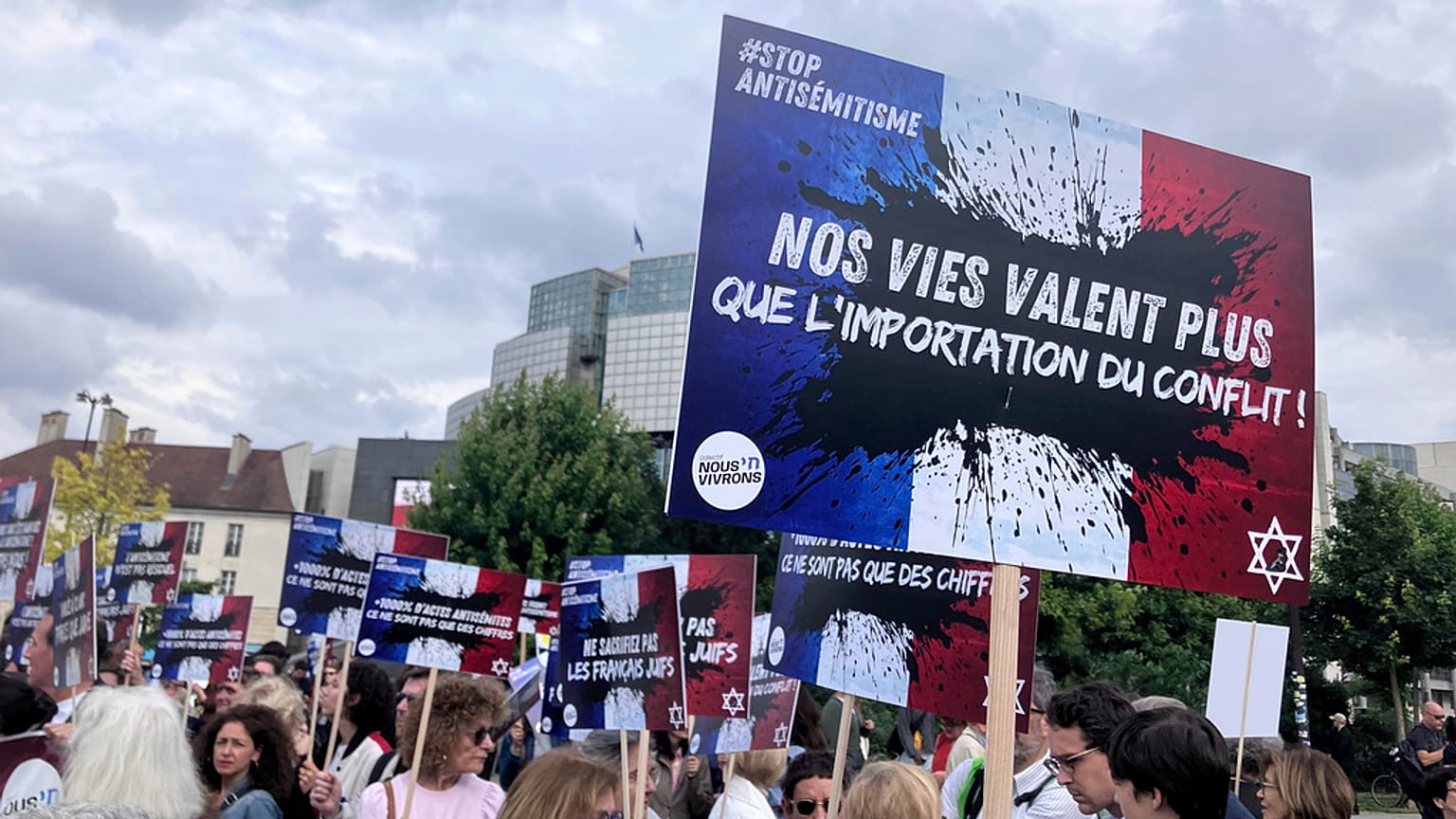 Manifestation contre l'antisémitisme, Paris, le 20 juin 2024