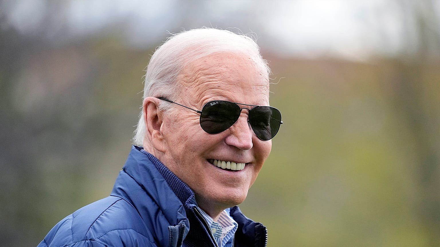 US President Joe Biden walks to Marine One for departure from the South Lawn of the White House, 5 April 2024