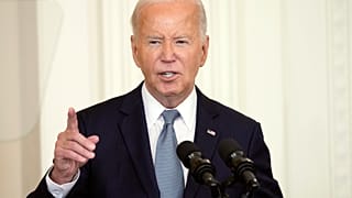 Le président américain Joe Biden, lors d'un discours