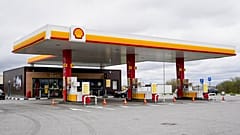 A view of a closed Shell petrol station in St. Petersburg, Russia, Sunday, May 15, 2022.