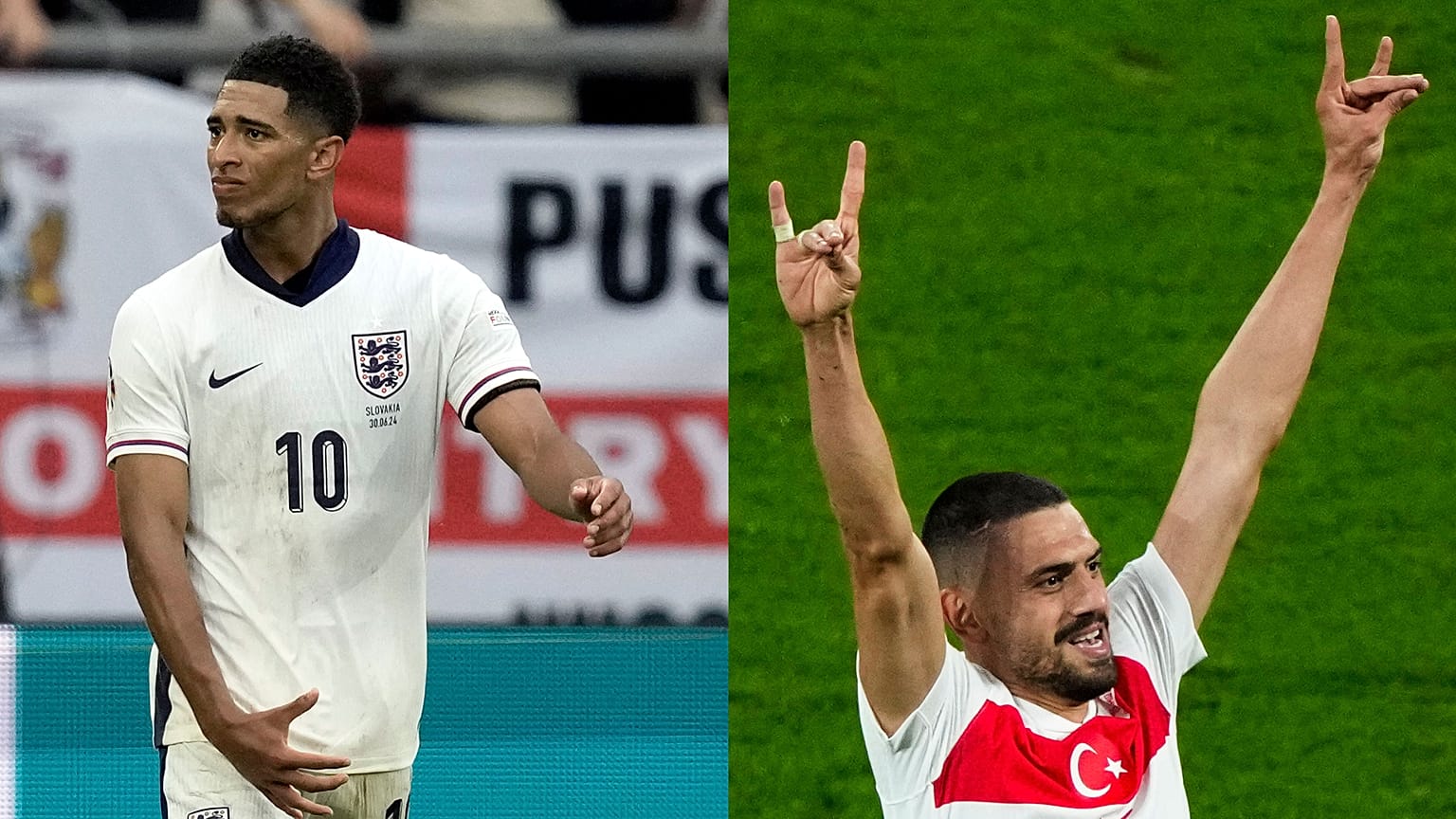 Merih Demiral (sağda) ve Jude Bellingham (Arşiv)
