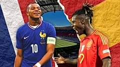 Kylian Mbappé, a la izquierda, y el español Nico Williams, a la derecha
