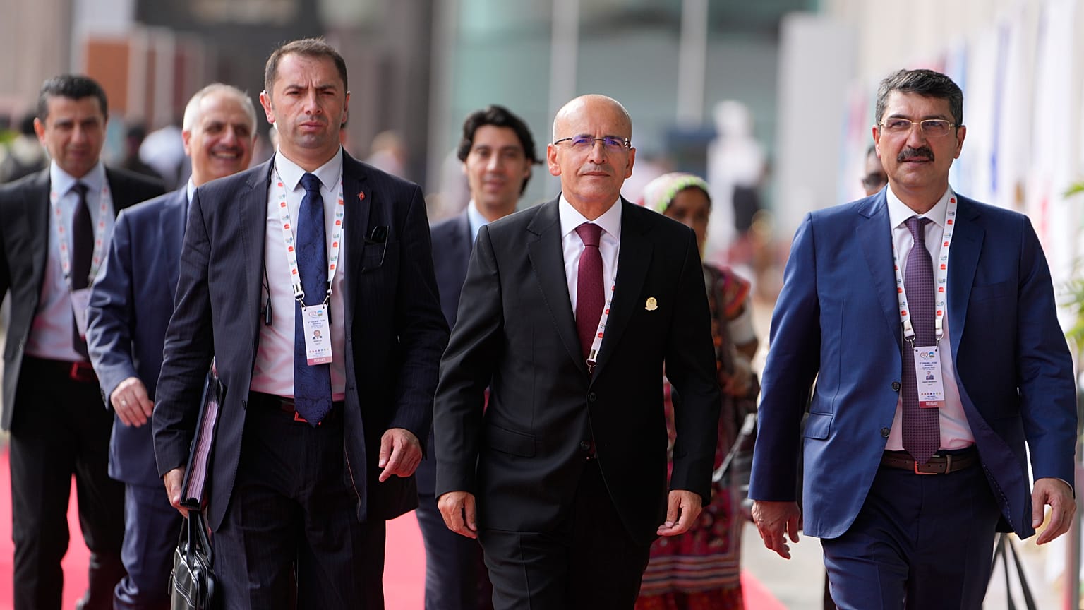 Hazine ve Maliye Bakanı Mehmet Şimşek, Hindistan'daki G-20 zirvesinde, 18 Temmuz 2023