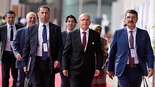Hazine ve Maliye Bakanı Mehmet Şimşek, Hindistan'daki G-20 zirvesinde, 18 Temmuz 2023