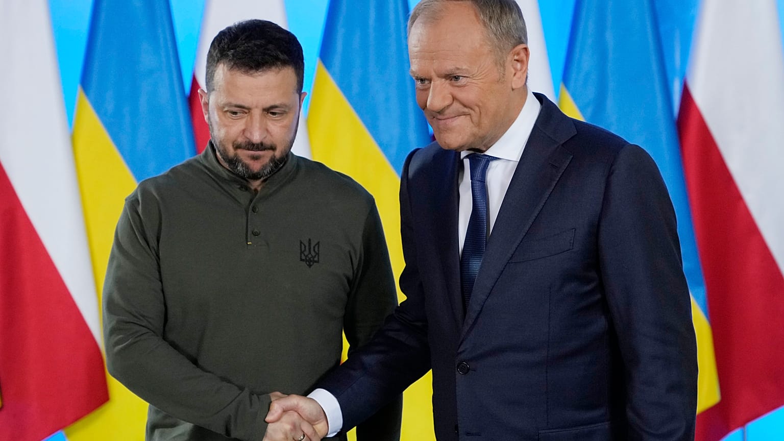 Президент Украины Владимир Зеленский и премьер-министр Польши Анджей Дуда