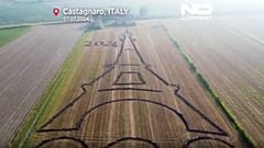 O artista plástico italiano Dario Gambarin faz homenagem aos próximos Jogos Olímpicos