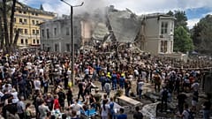 صورة من موقع المستشفى المقصوف في كييف