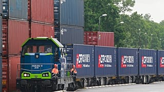 Un train de marchandises chinois