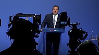 Nagy Márton nemzetgazdasági miniszter sajtótájékoztatót tart a COMPET-ülés után
